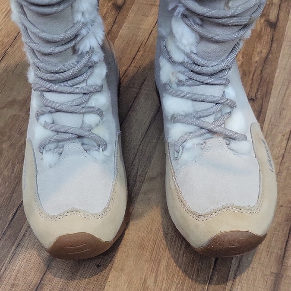 LAFUMA KOKTA Cream Tan Suede Faux Fur Lace Up Snow OUTD - Picture 10 of 16